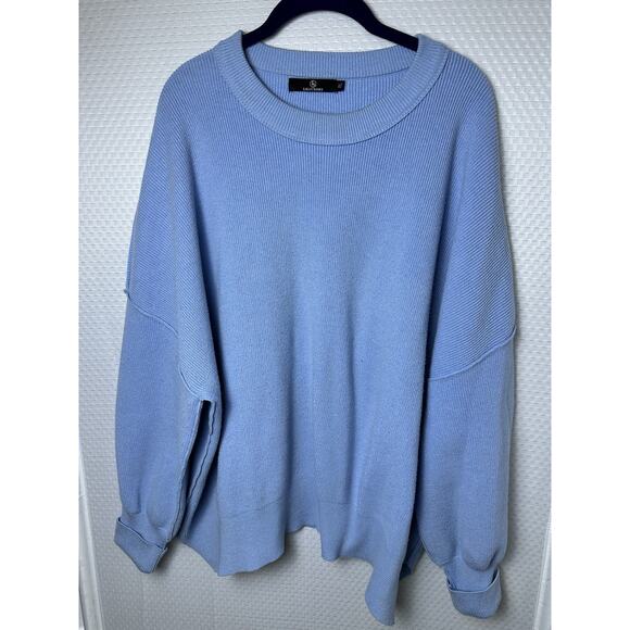 Amazon Streetwear Women’s Sweater Blue Size XL Viscose Polimide Lillusory - Picture 5 of 11